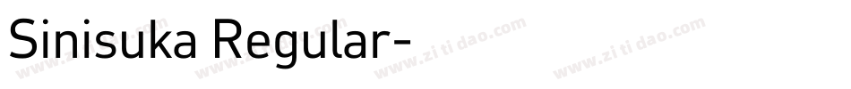 Sinisuka Regular字体转换